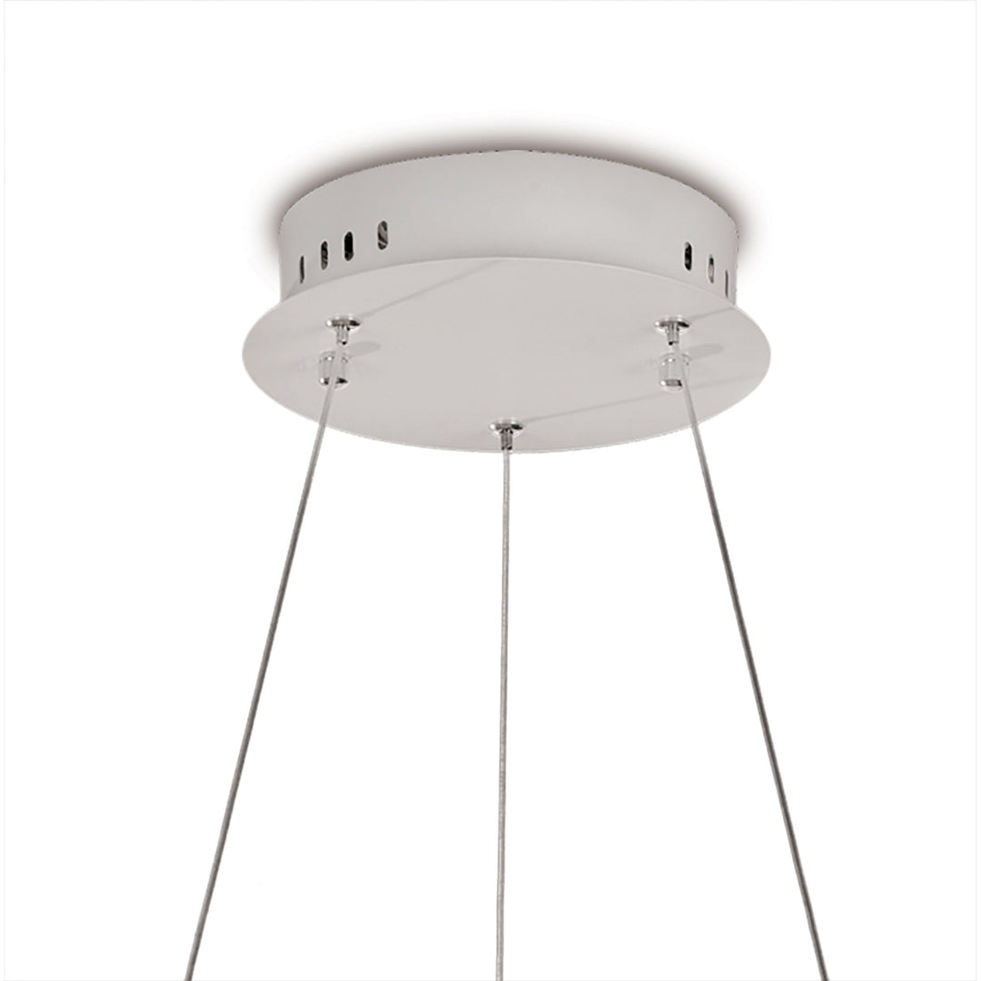 Mantra M5760 Lunas Pendant 80cm Diameter 76W LED RF Remote Control White