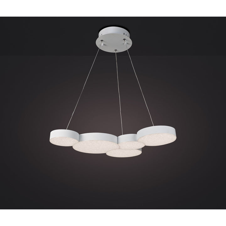 Mantra M5762 Lunas Pendant 63.5cm x 46.3cm 43W LED RF Remote Control White