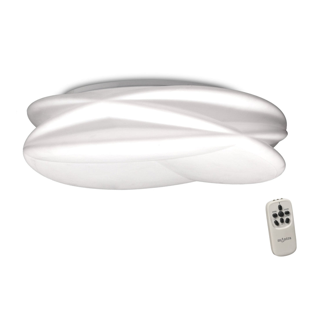 Mantra M5955 Lascas Flush Ceiling Light 70cm Round LED White