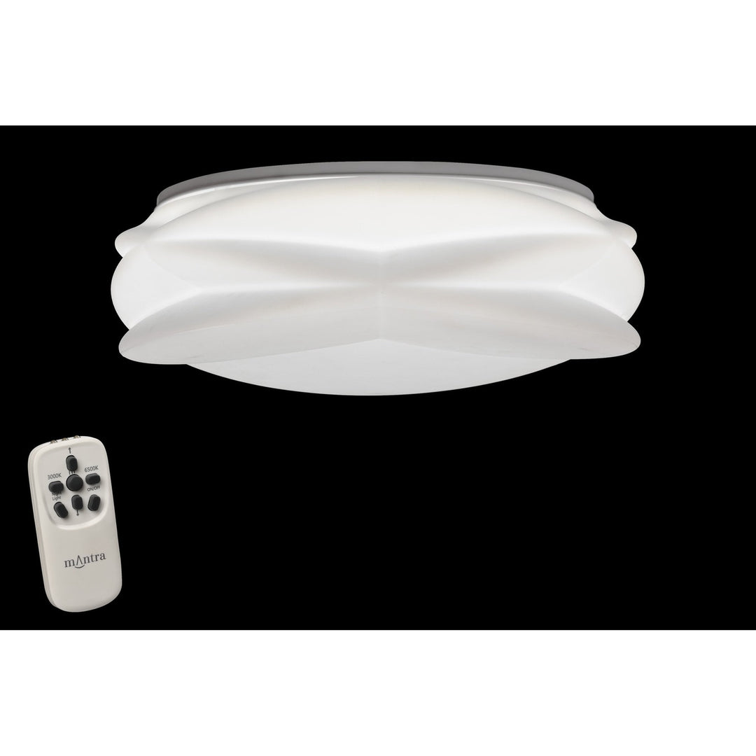 Mantra M5956 Lascas Flush Ceiling Light 54cm Round LED White