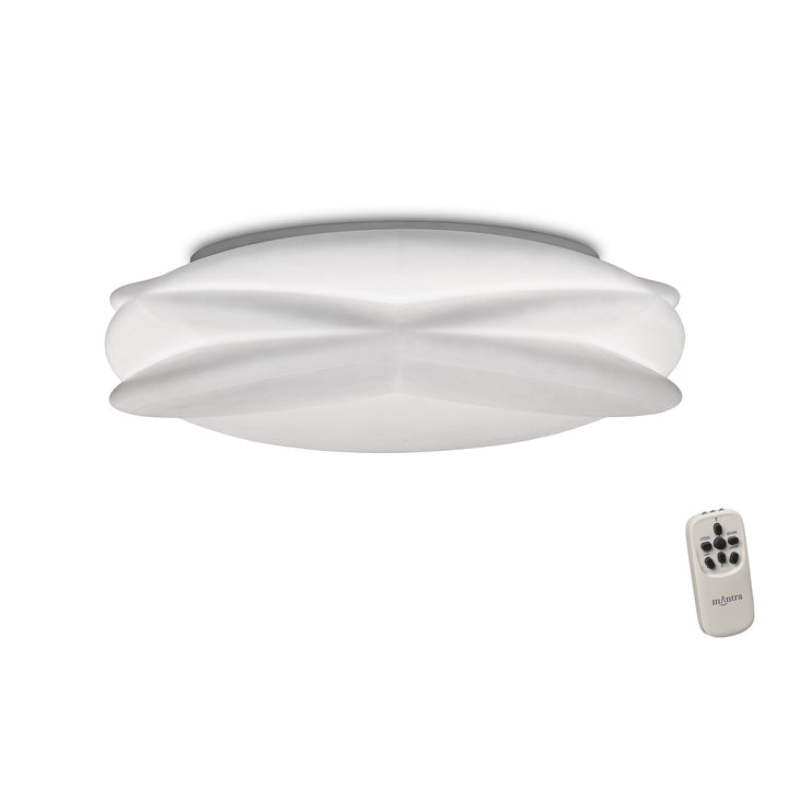 Mantra M5956 Lascas Flush Ceiling Light 54cm Round LED White