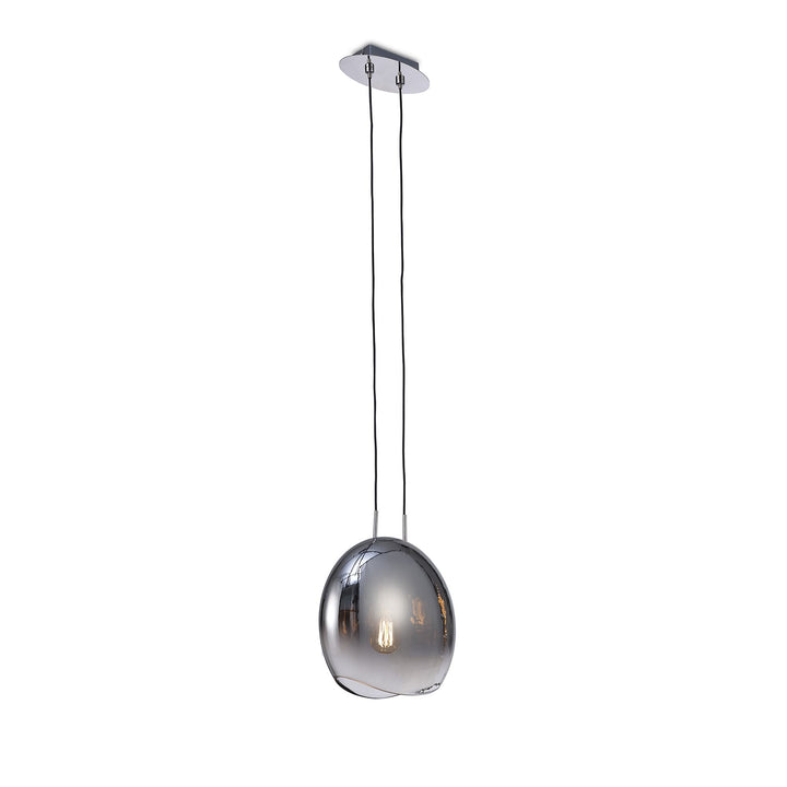 Mantra M6186 Lens Pendant 25cm Round Polished Chrome