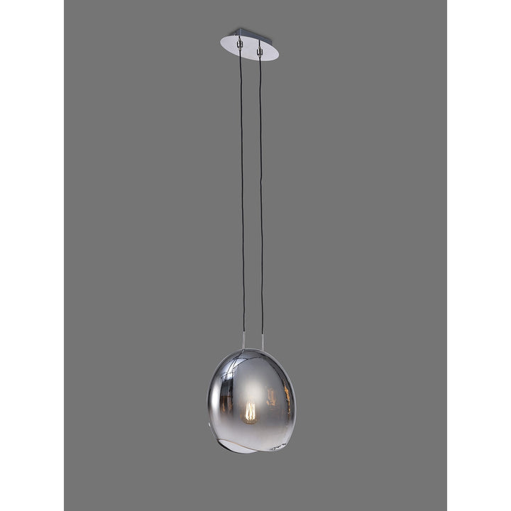 Mantra M6186 Lens Pendant 25cm Round Polished Chrome