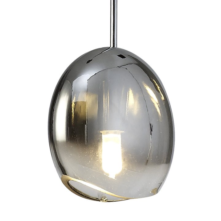 Mantra M6187 Lens Pendant 14cm Round Polished Chrome