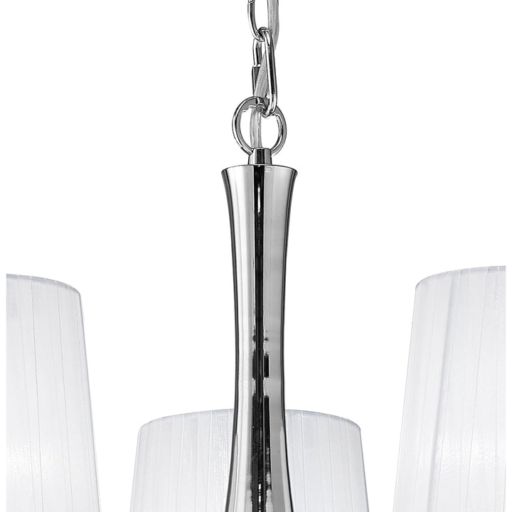 Mantra M4631 Loewe Pendant 5 Light Polished Chrome