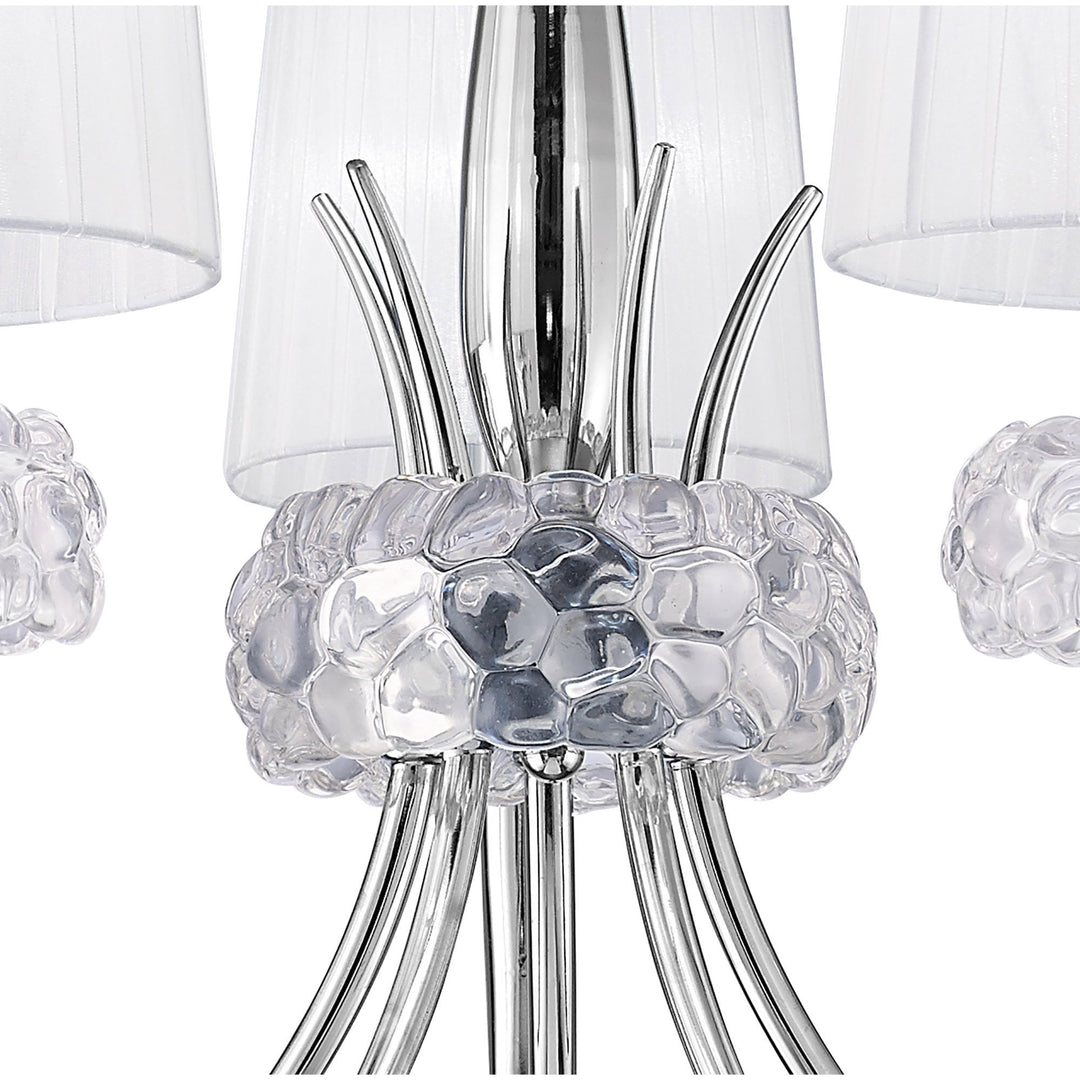 Mantra M4631 Loewe Pendant 5 Light Polished Chrome