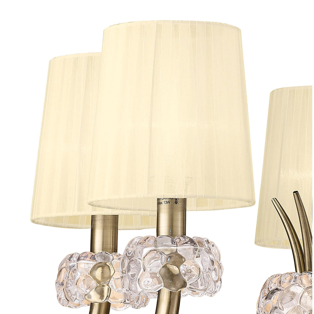 Mantra M4631AB Loewe Pendant 5 Light Antique Brass