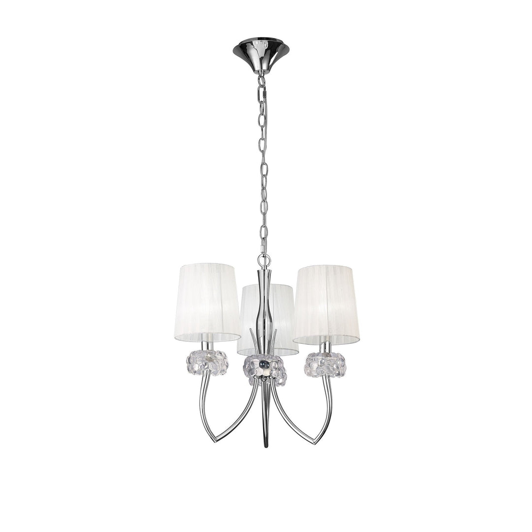 Mantra M4633 Loewe Pendant 3 Light Polished Chrome