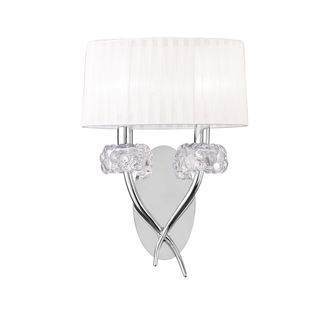 Mantra M4634/S Loewe Wall Lamp 2 Light Polished Chrome