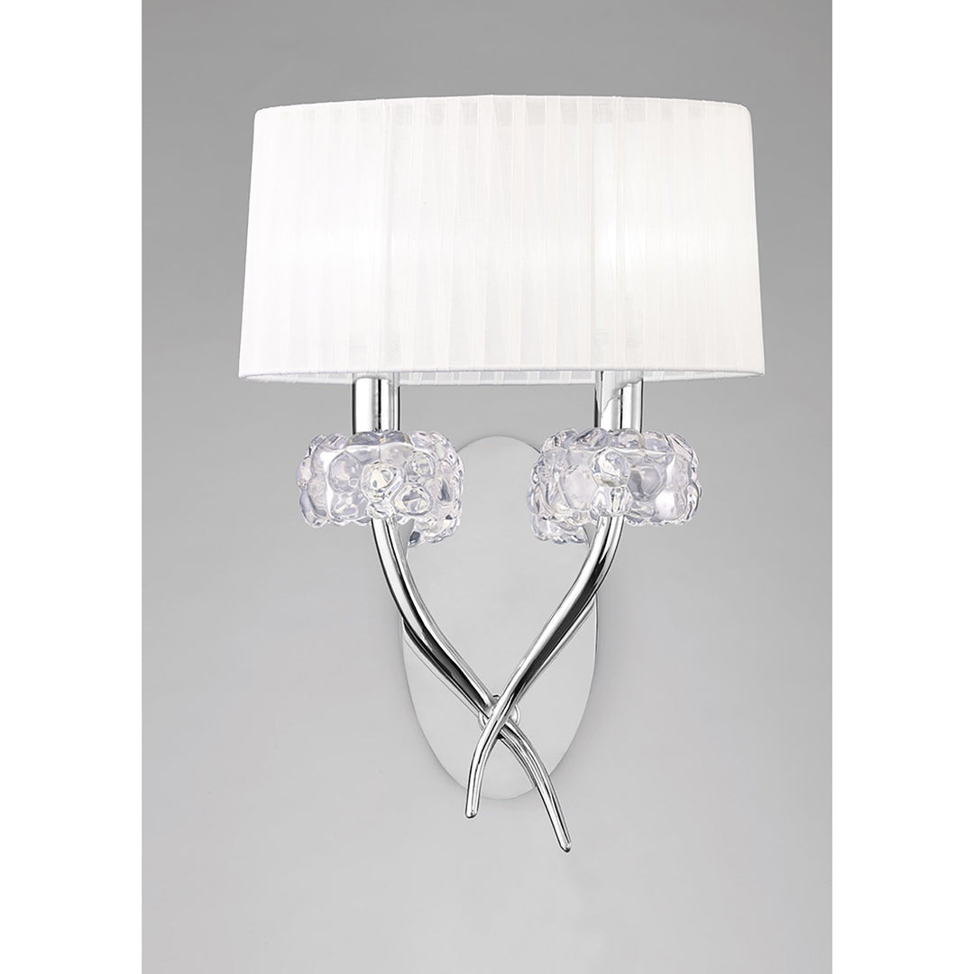 Mantra M4634/S Loewe Wall Lamp 2 Light Polished Chrome