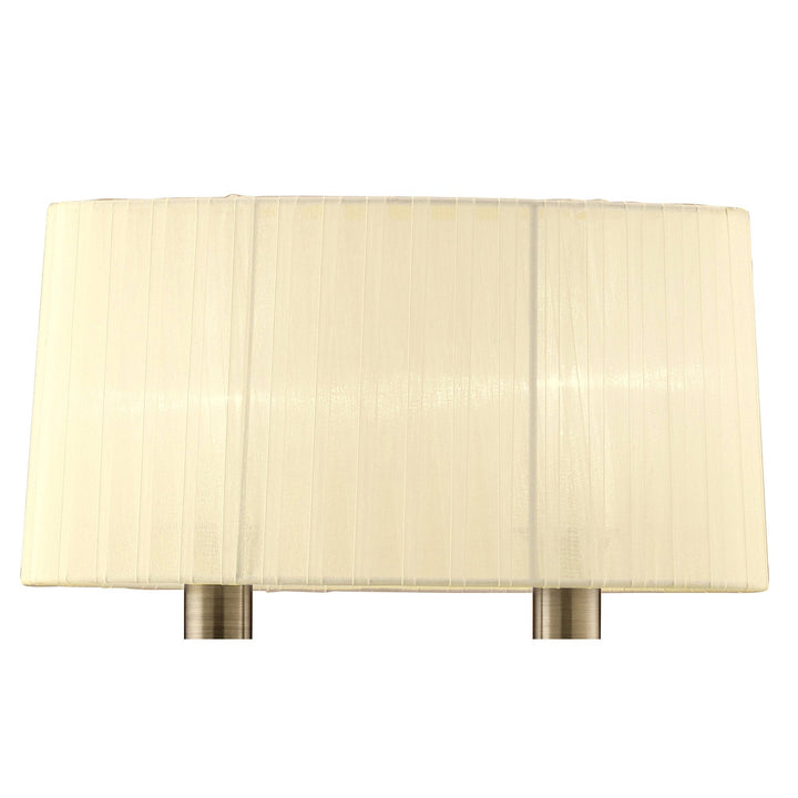 Mantra M4634AB/S Loewe Wall Lamp Switched 2 Light Antique Brass