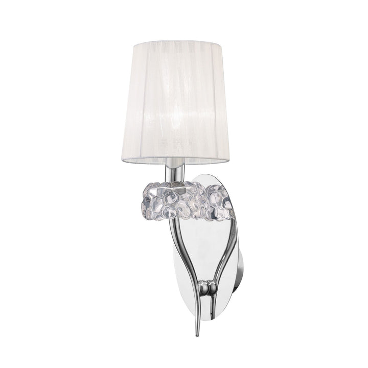 Mantra M4635/S Loewe Wall Lamp 1 Light Polished Chrome