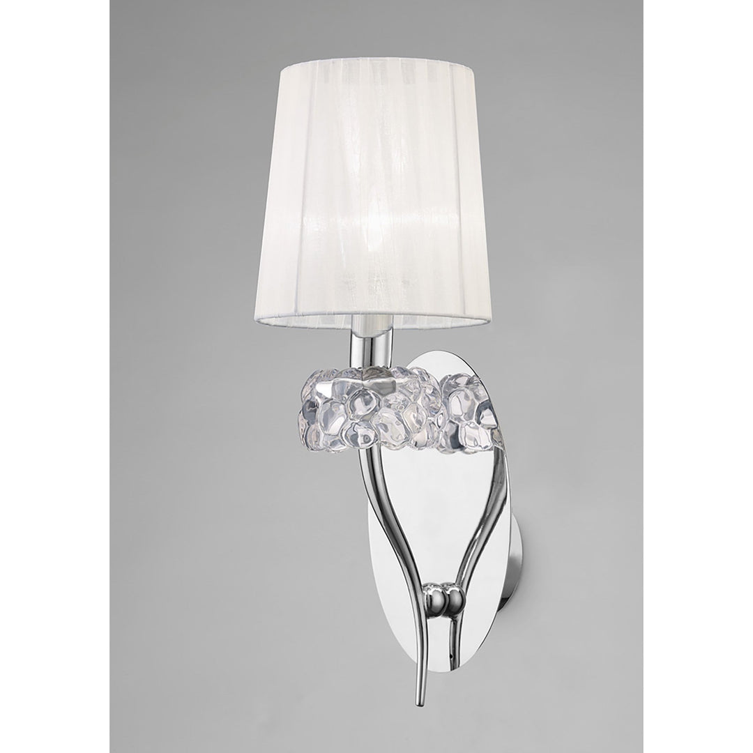 Mantra M4635/S Loewe Wall Lamp 1 Light Polished Chrome