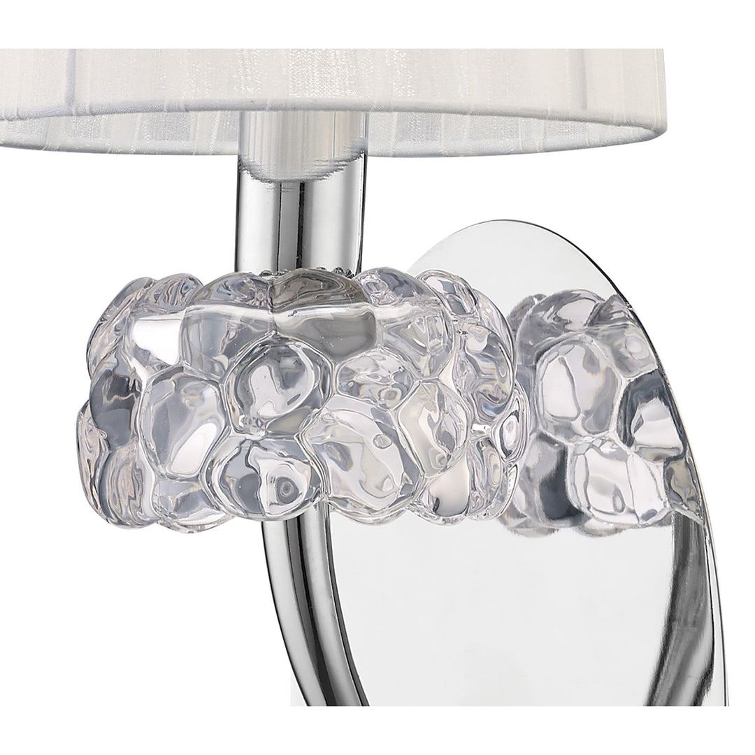 Mantra M4635/S Loewe Wall Lamp 1 Light Polished Chrome