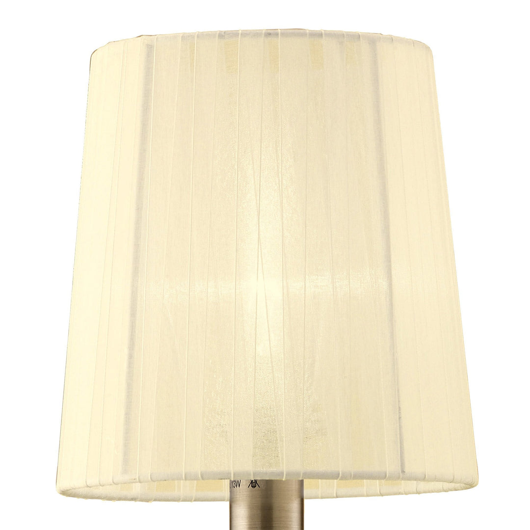 Mantra M4635AB/S Loewe Wall Lamp Switched 1 Light Antique Brass