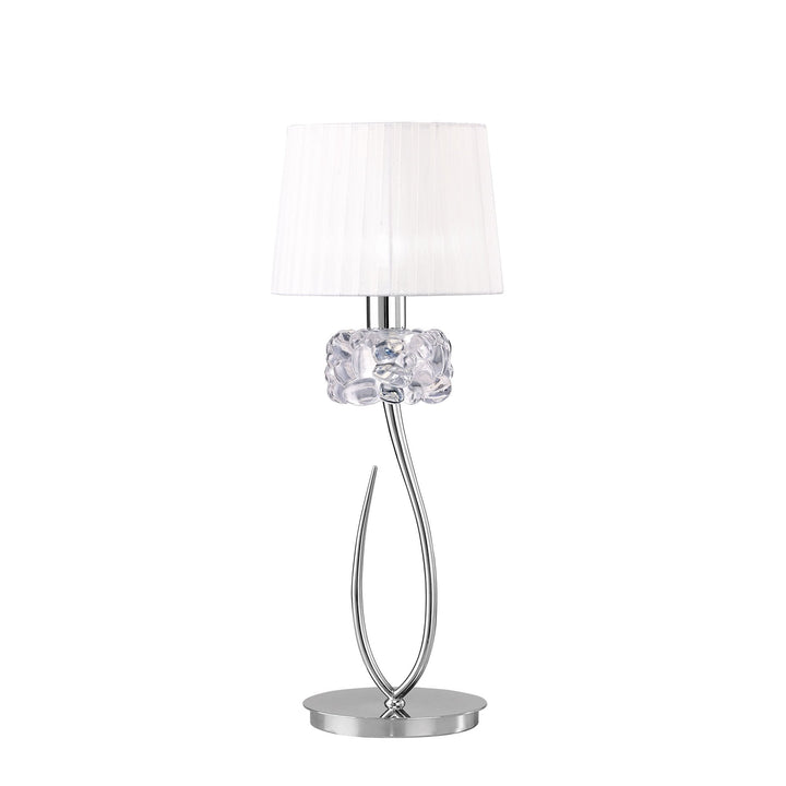 Mantra M4636 Loewe Table Lamp 1 Light Big Polished Chrome