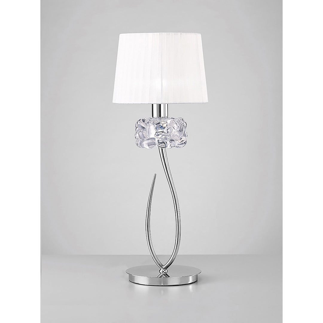 Mantra M4636 Loewe Table Lamp 1 Light Big Polished Chrome