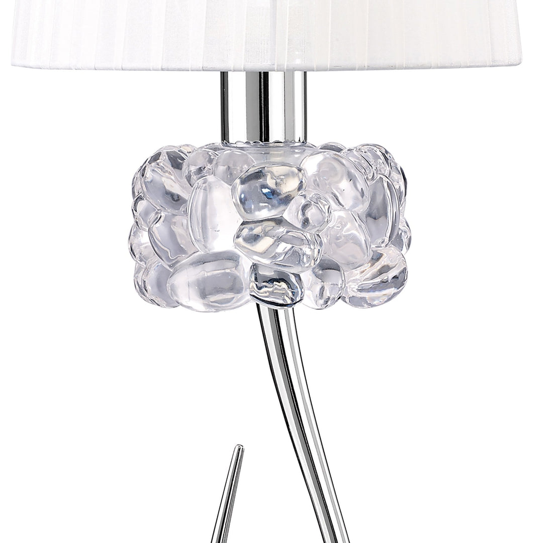 Mantra M4636 Loewe Table Lamp 1 Light Big Polished Chrome