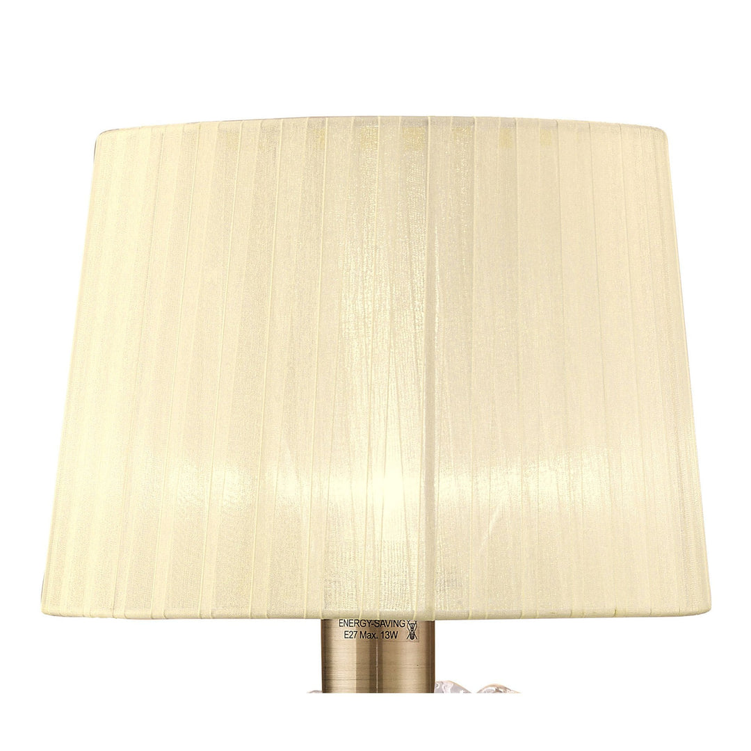 Mantra M4636AB Loewe Table Lamp 1 Light Big Antique Brass