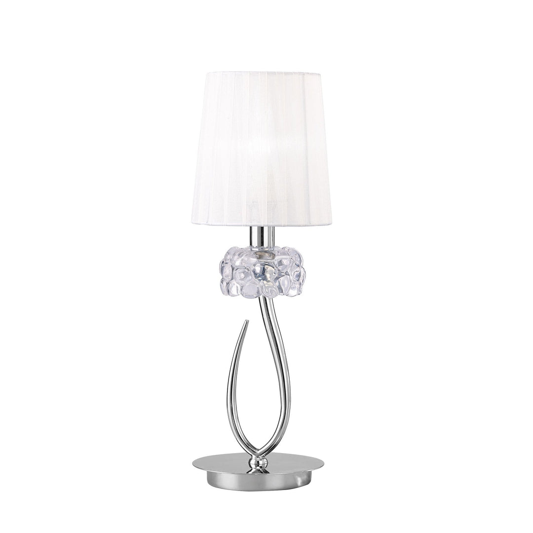 Mantra M4637 Loewe Table Lamp 1 Light Small Polished Chrome