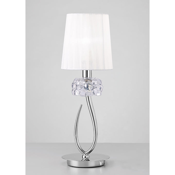 Mantra M4637 Loewe Table Lamp 1 Light Small Polished Chrome