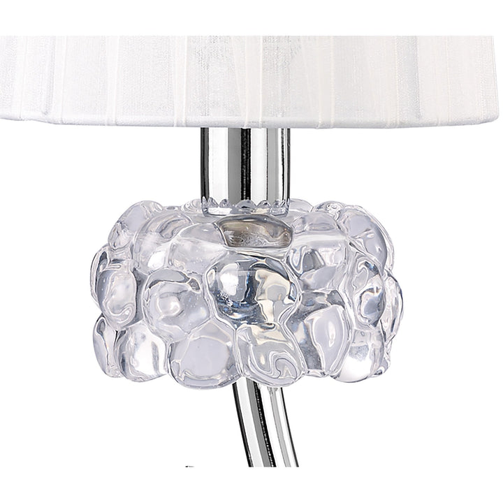 Mantra M4637 Loewe Table Lamp 1 Light Small Polished Chrome