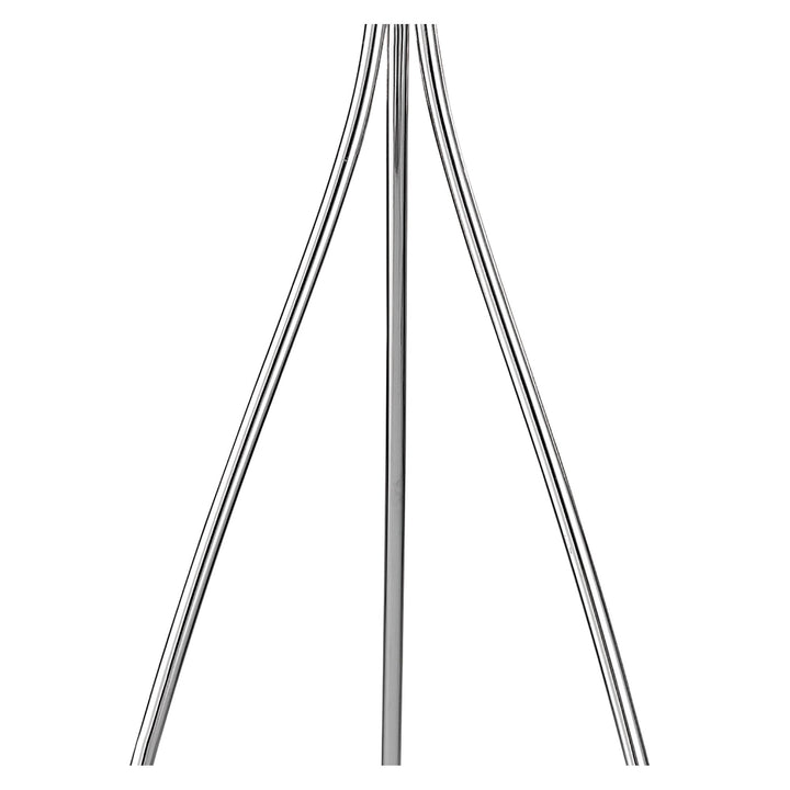 Mantra M4638 Loewe Floor Lamp 3 Light Polished Chrome White Shade