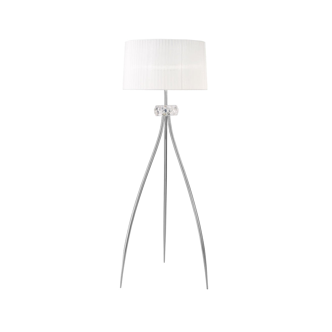 Mantra M4638 Loewe Floor Lamp 3 Light Polished Chrome