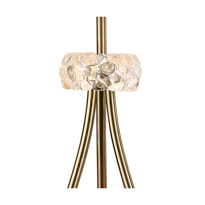 Mantra M4638AB Loewe Floor Lamp 3 Light Antique Brass