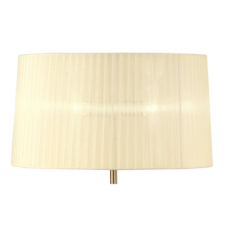 Mantra M4638AB Loewe Floor Lamp 3 Light Antique Brass