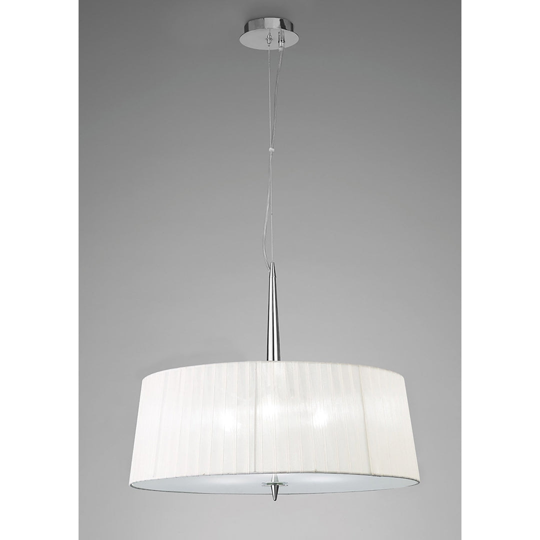 Mantra M4639 Loewe Single Pendant 3 Light Polished Chrome