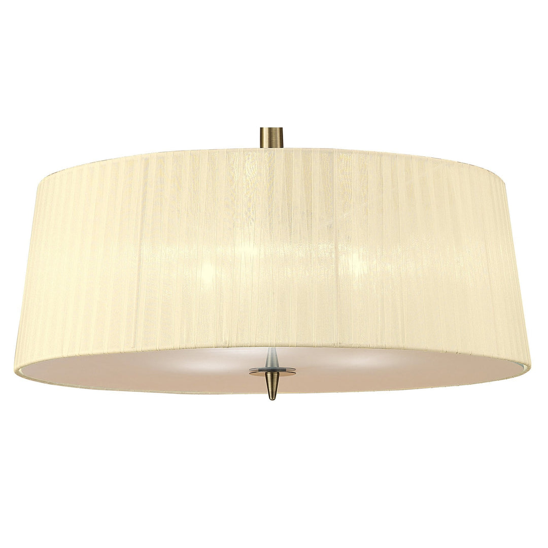 Mantra M4639AB Loewe Single Pendant 3 Light Antique Brass