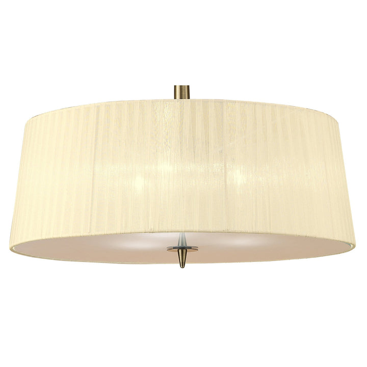 Mantra M4639AB Loewe Single Pendant 3 Light Antique Brass