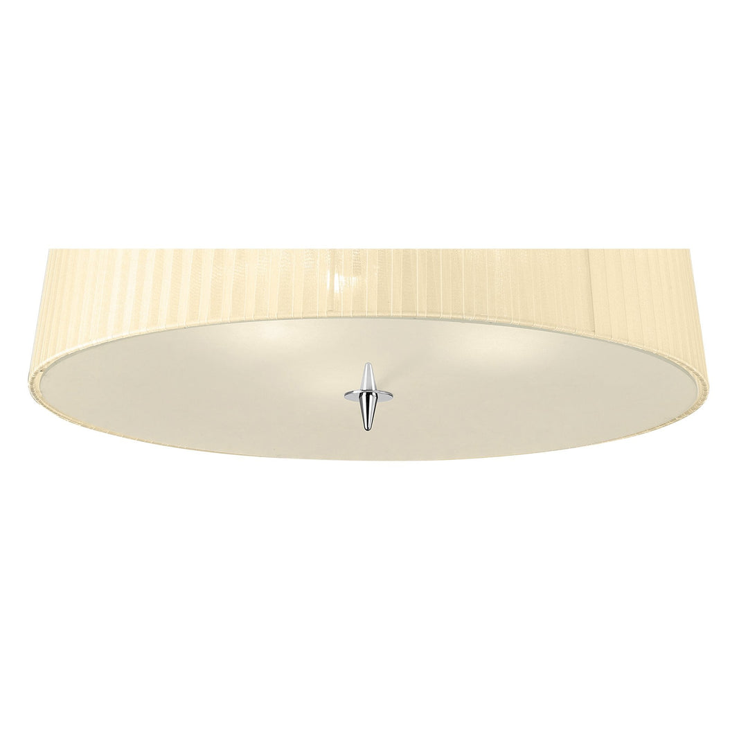 Mantra M4640 Loewe Ceiling 3 Light Polished Chrome Cream Shade