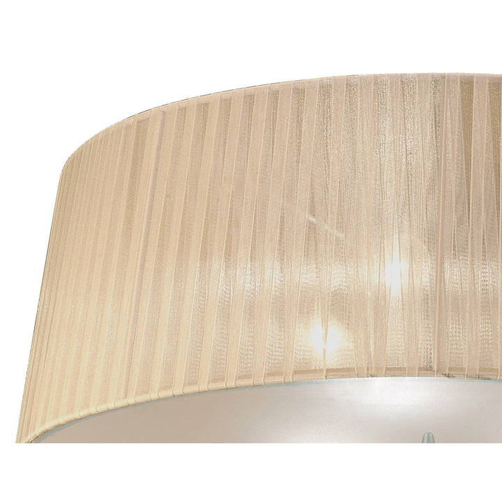 Mantra M4640AB Loewe Ceiling 3 Light Antique Brass Soft Bronze Shade