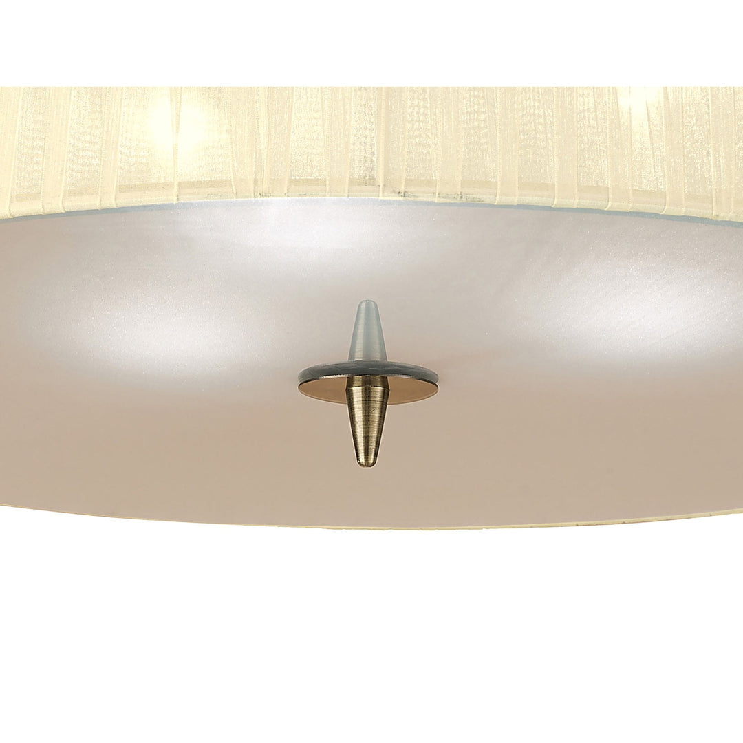 Mantra M4640AB Loewe Ceiling 3 Light Antique Brass