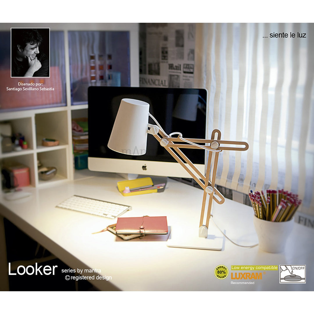 Mantra M3614 Looker Table Lamp Light White