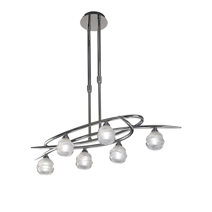 Mantra M1801 Loop Pendant 6 Light Polished Chrome