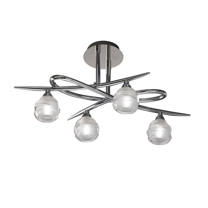 Mantra M1803 Loop Ceiling 4 Light Polished Chrome