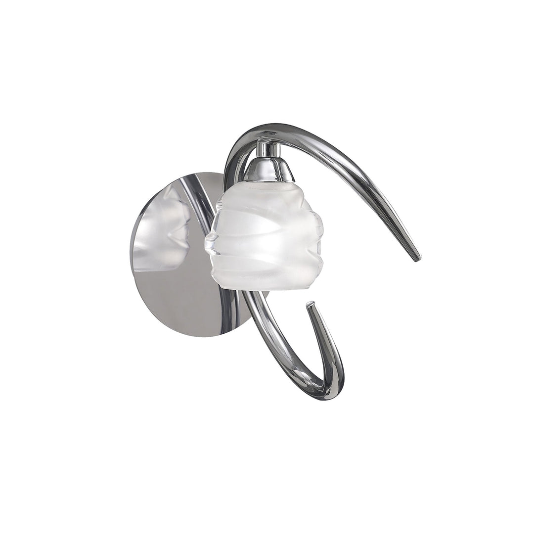 Mantra M1806/S Loop Switched Wall Light 1 Light Polished Chrome