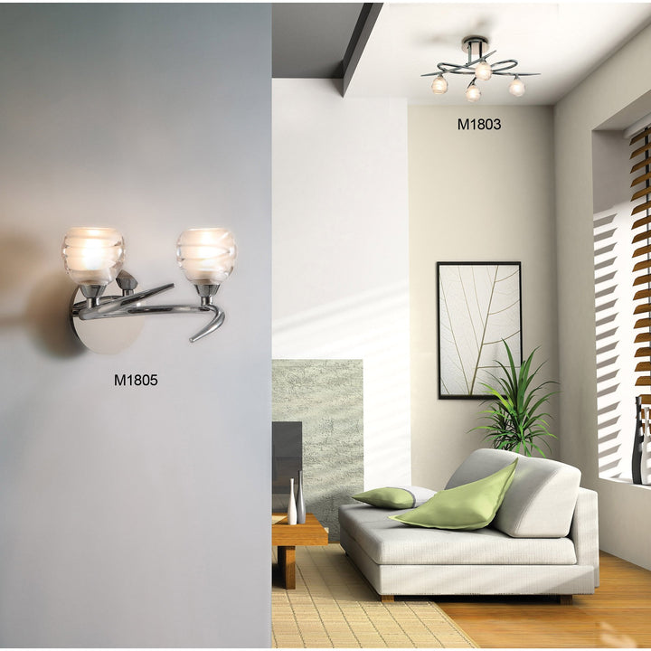 Mantra M1808 Loop Ceiling 3 Light Polished Chrome