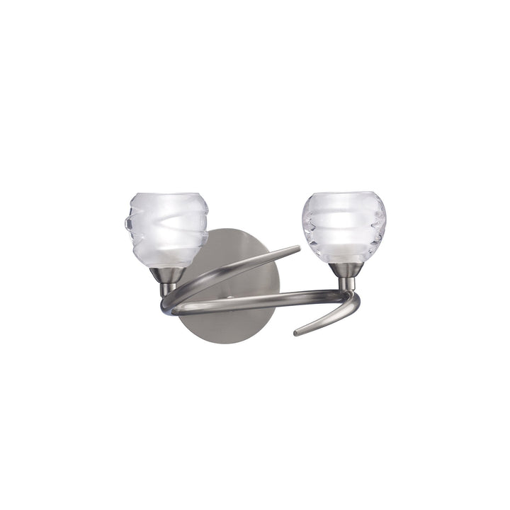 Mantra M1815 Loop Wall Lamp 2 Light G9 ECO Satin Nickel