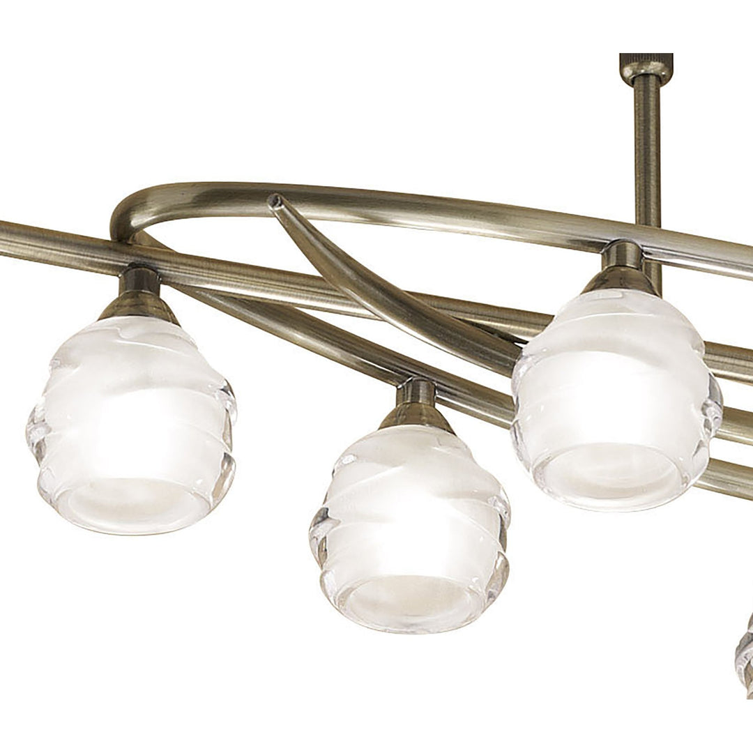 Mantra M1820 Loop Pendant 8 Light Antique Brass