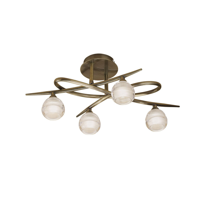 Mantra M1823 Loop Ceiling 4 Light Antique Brass