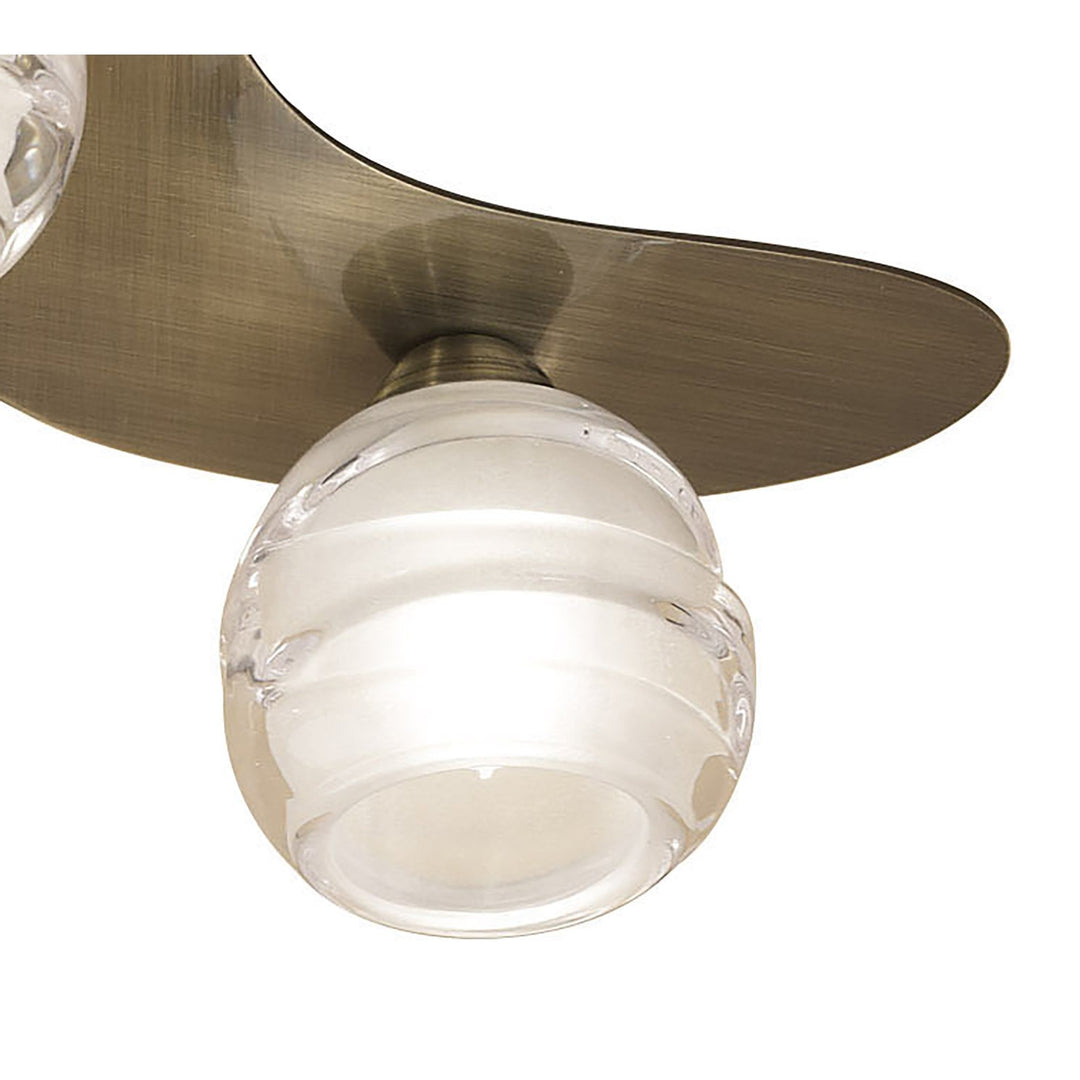 Mantra M1828 Loop Ceiling 3 Light Antique Brass