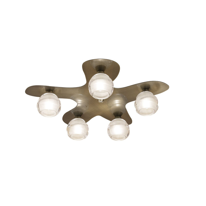 Mantra M1829 Loop Ceiling 5 Light Antique Brass