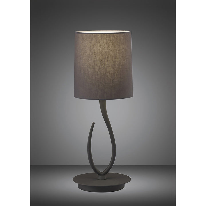 Mantra M3682 Lua Table Lamp 1 Light Small Ash Grey