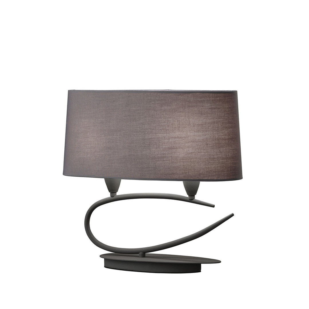 Mantra M3683 Lua Table Lamp 2 Light Ash Grey