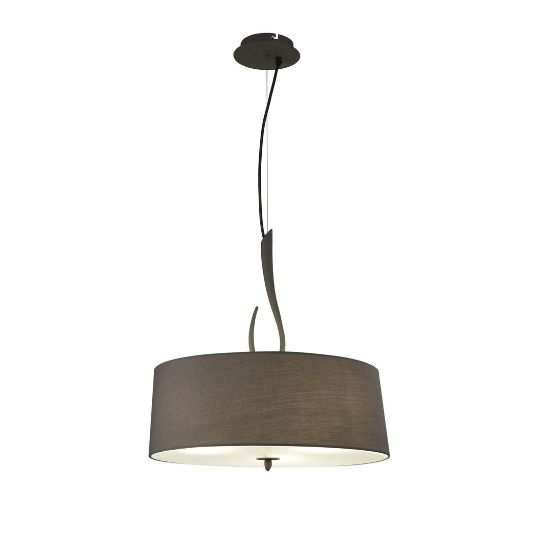 Mantra M3684 Lua Pendant 3 Light Ash Grey