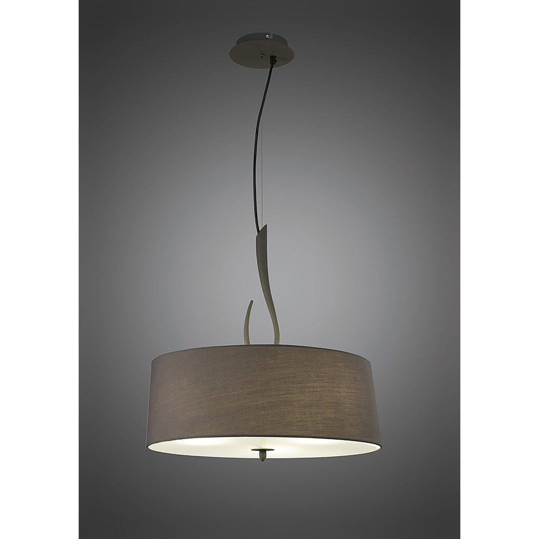 Mantra M3684 Lua Pendant 3 Light Ash Grey